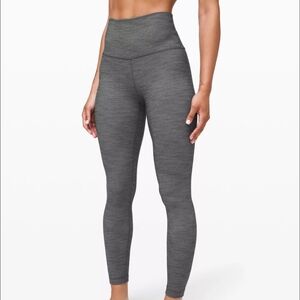 Women Lululemon Heather Gray Align Leggings - Size 6 Great Condition